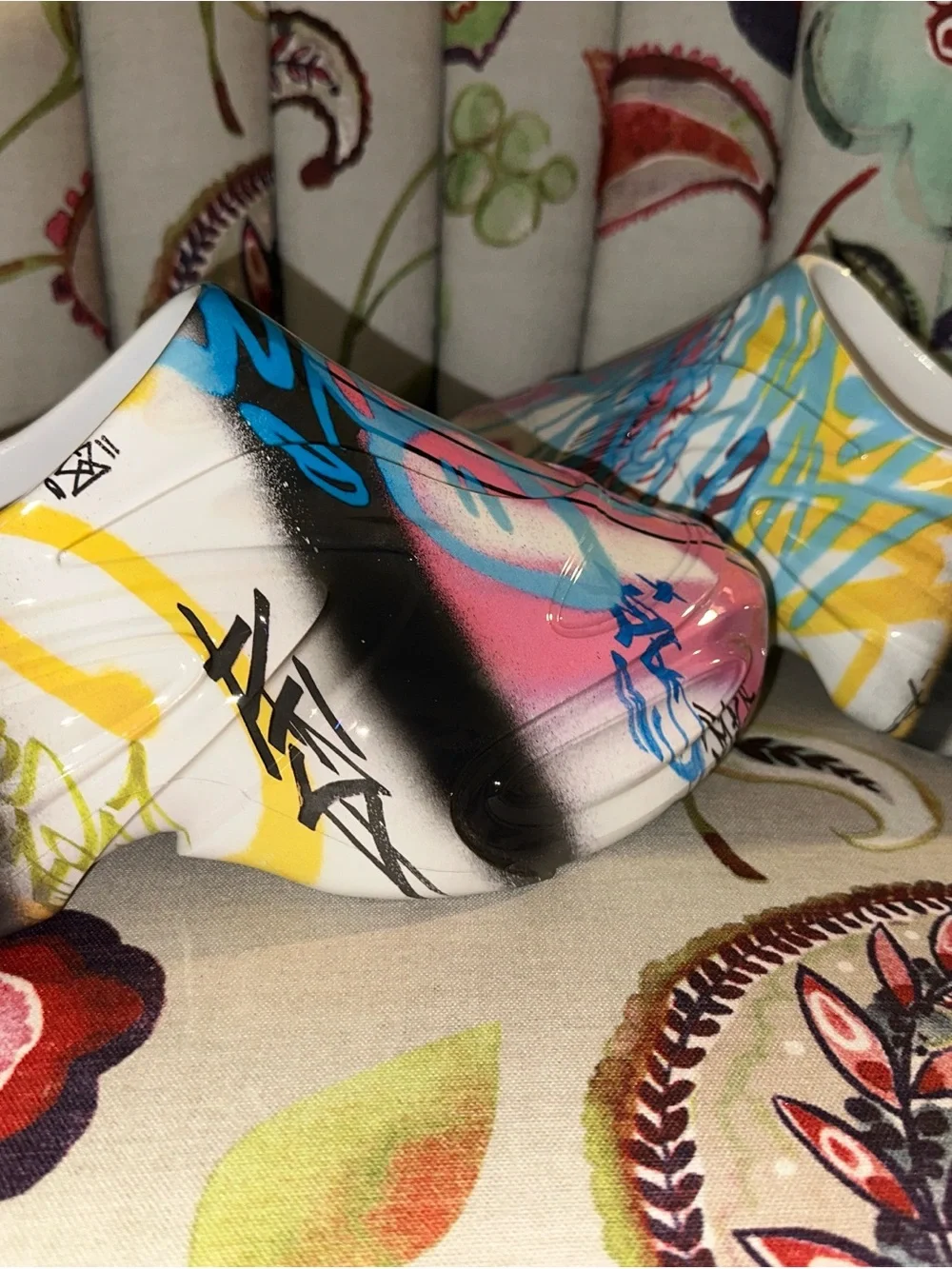 Dolce & Gabbana Alta Gomma Graffiti-print slip-on Sneaker